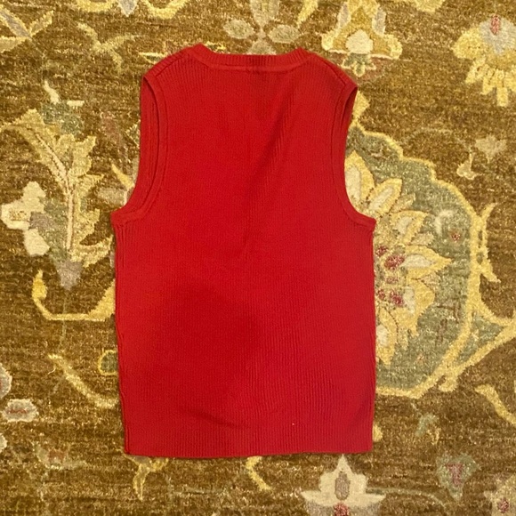 Brandy Melville Red Sweater Vest - Picture 3 of 4